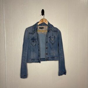 Level 99 lightweight cotton blend Jean jacket size medium